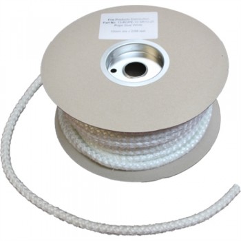 Std Ceramic Fibre rope for stove doors 25m  drum - 18mm