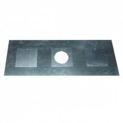 Register Plate G - 900x495 - central flue hole 125mm/150mm plus two access holes