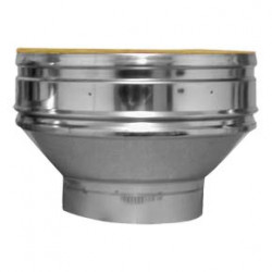 Twin Wall 200mm Dia increasing/reducing adaptor to vitreous enamel pipe (A17)