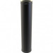 Black Twin wall flue pipe Straight length 1 metre - (940mm eff. length) 130mm 5 " diameter