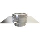 Flexible liner adaptor to Twin wall flue pipe - 130mm Dia
